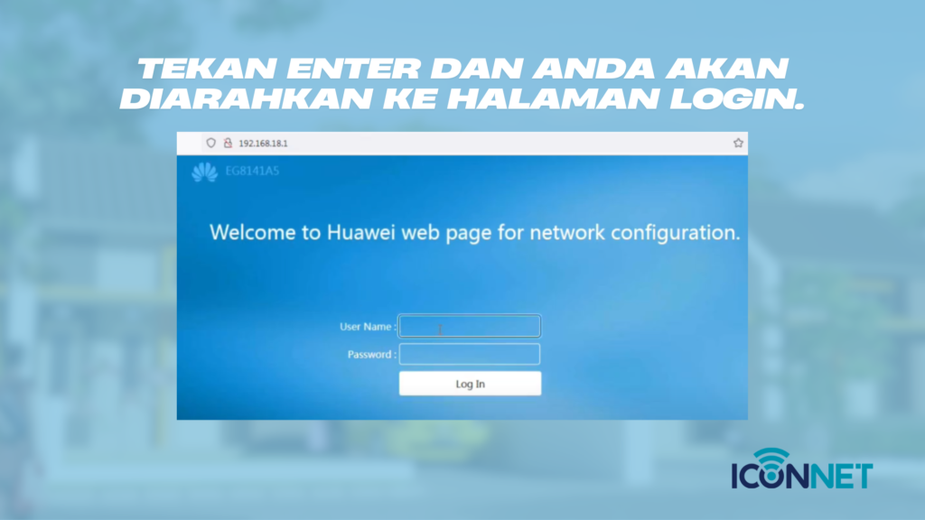 cara restart modem iconnet